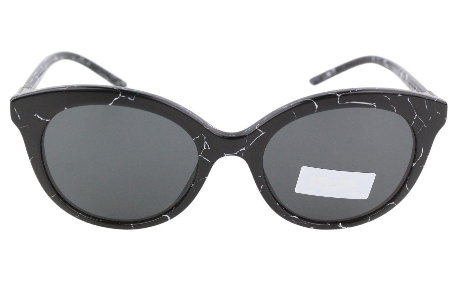 PRADA 0PR02YS Women Sunglasses OS Black Marble Print Square Logo Tinted RRP$321