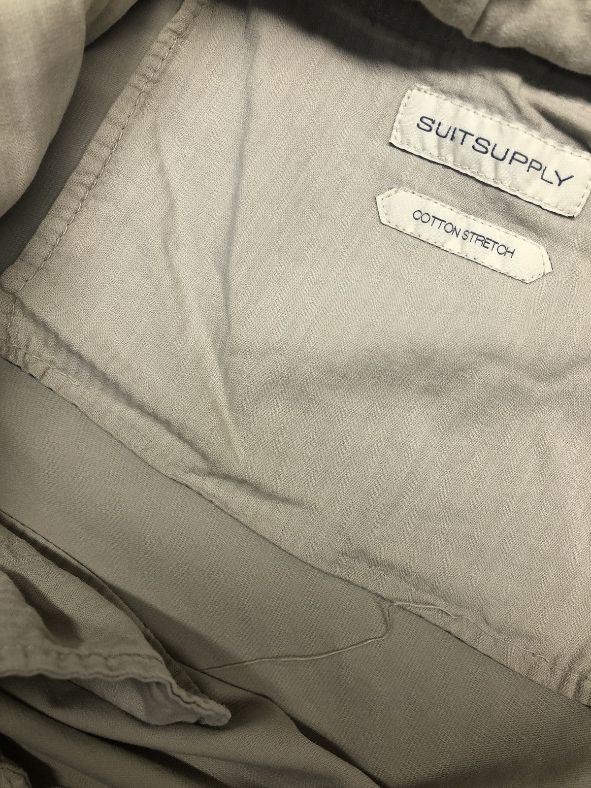 SUITSUPPLY Men's Chino Trousers ~W40/L29 Slim Stretch Beige Cotton Classic