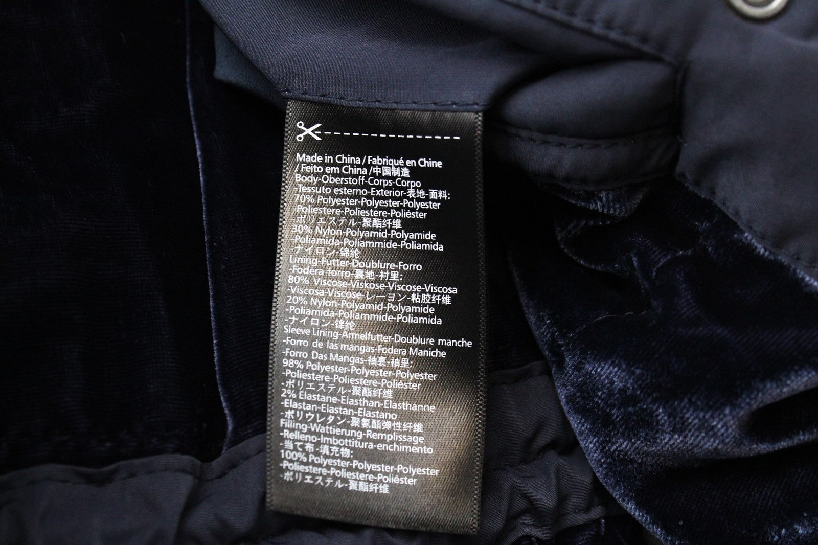 MAISON SCOTCH Women's XS Blue Quilted Faux-Fur Puffer Jacket Hooded Lined