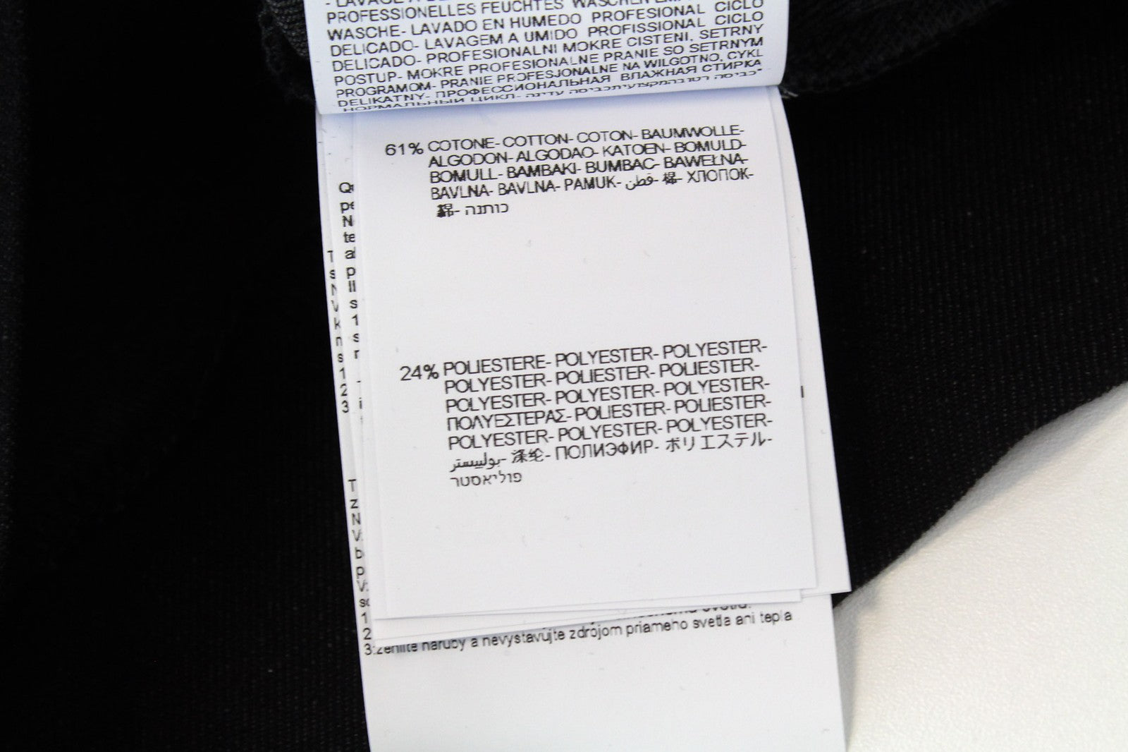 REPLAY Men's Sweatshirt S Black Stretch Cotton Crew Neck Melange Classic Fit