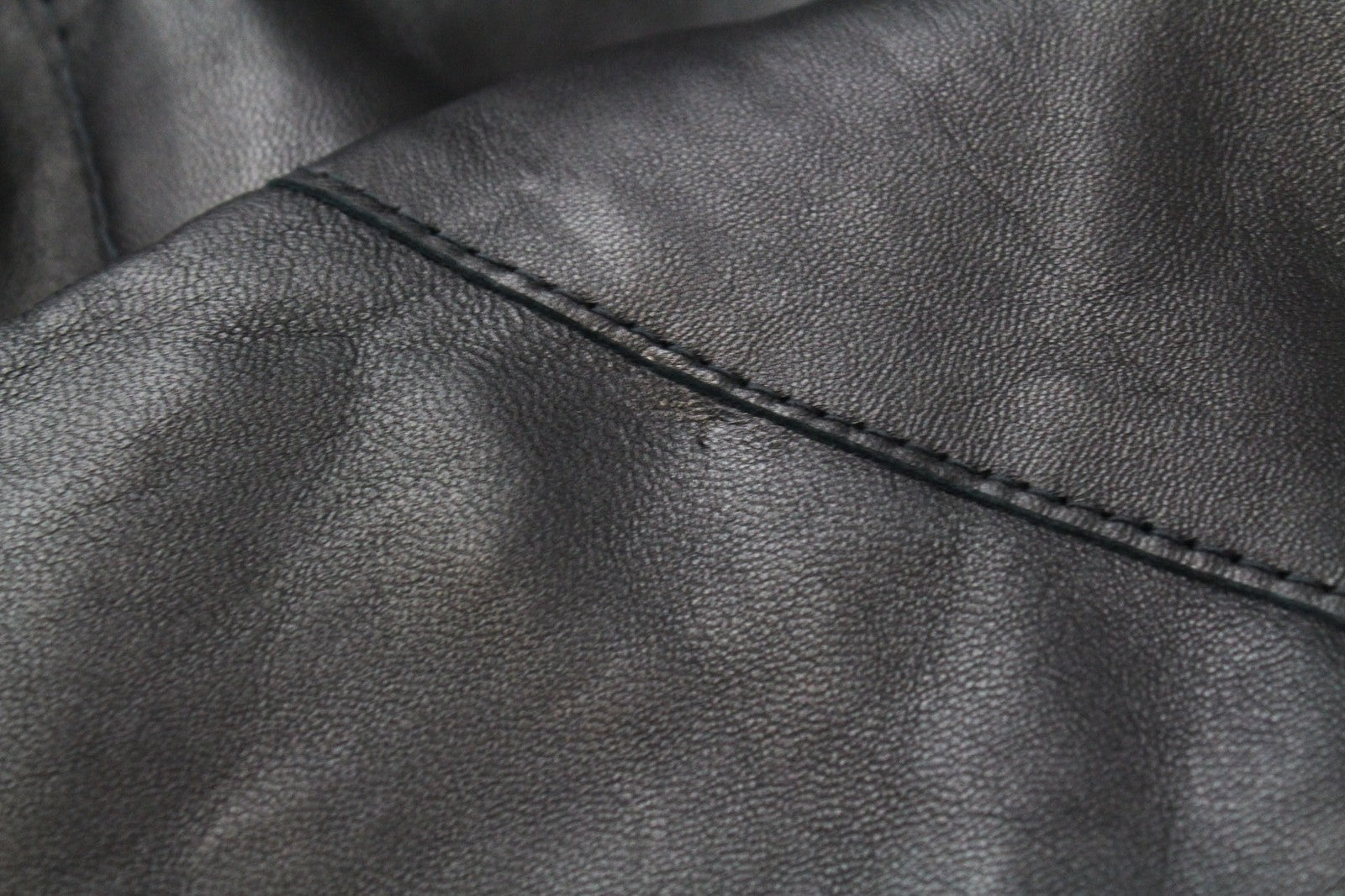 REPLAY Women's Biker Jacket M Black Zipped Classic Lined Lambskin Leather