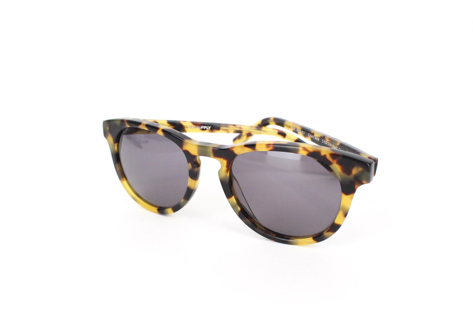 SUITSUPPLY Men's Sunglasses One Size Brown Print Polarized Lenses Classic