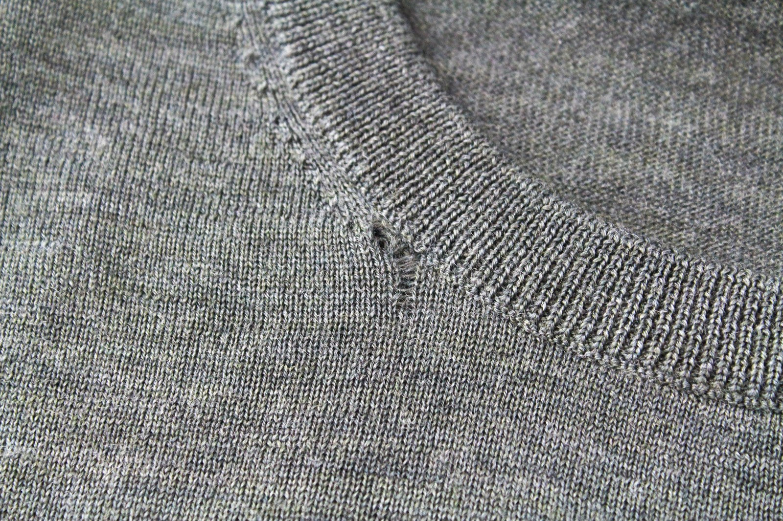 SUITSUPPLY Men's Jumper S Knit Crew Neck Pure Merino Wool Green Melange