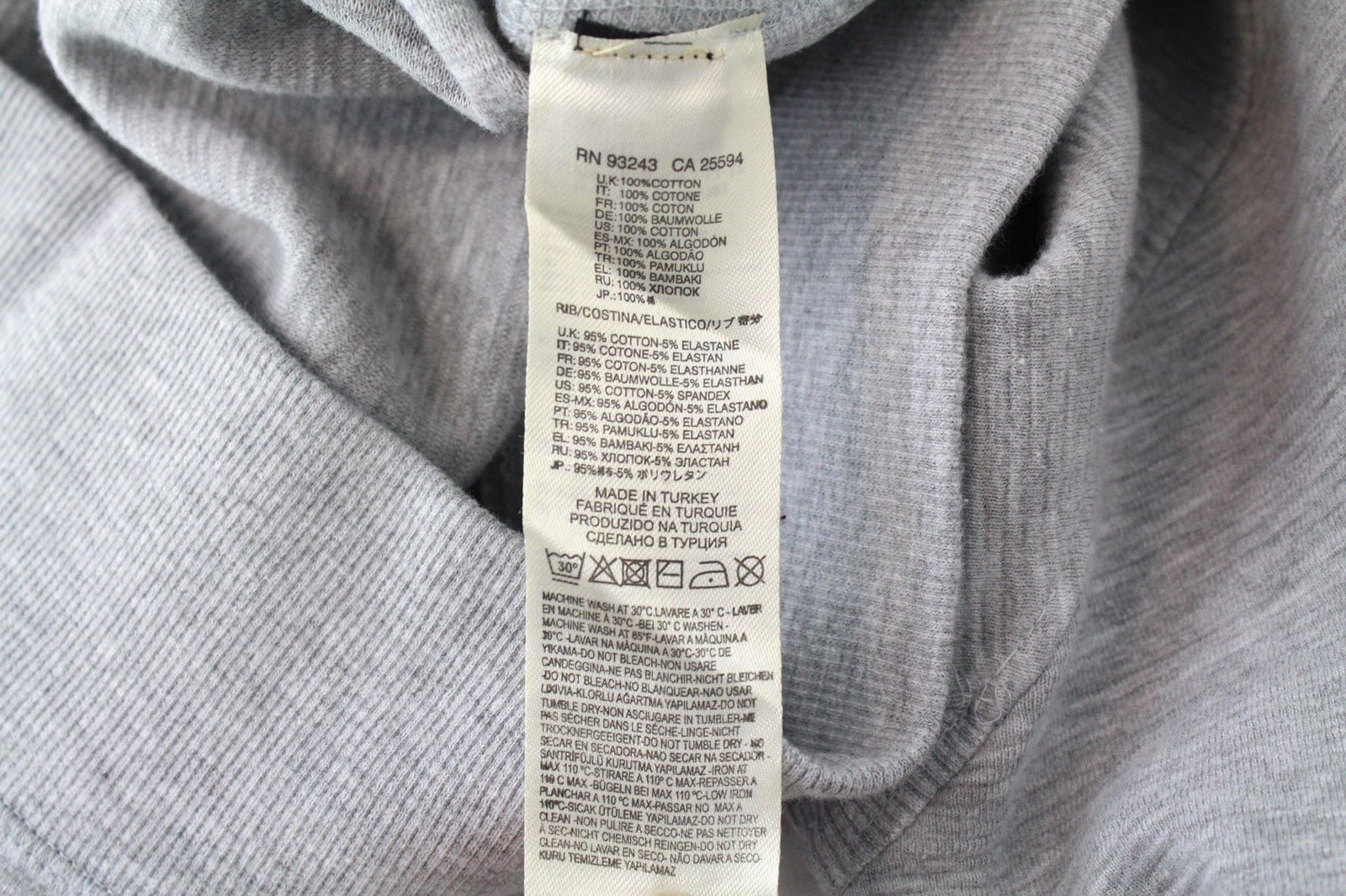 DIESEL S-Willard 0TAMH Men's Sweatshirt L Grey Melange Jersey Crew Neck