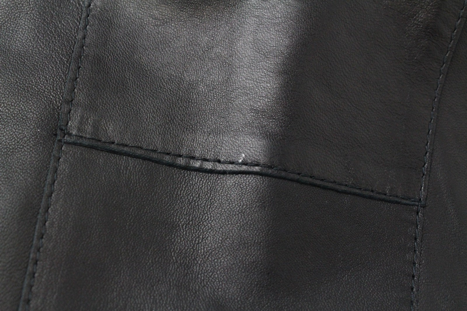 REPLAY Women's Moto Jacket L Black Zip-Up Short Lambskin Leather Lined Style