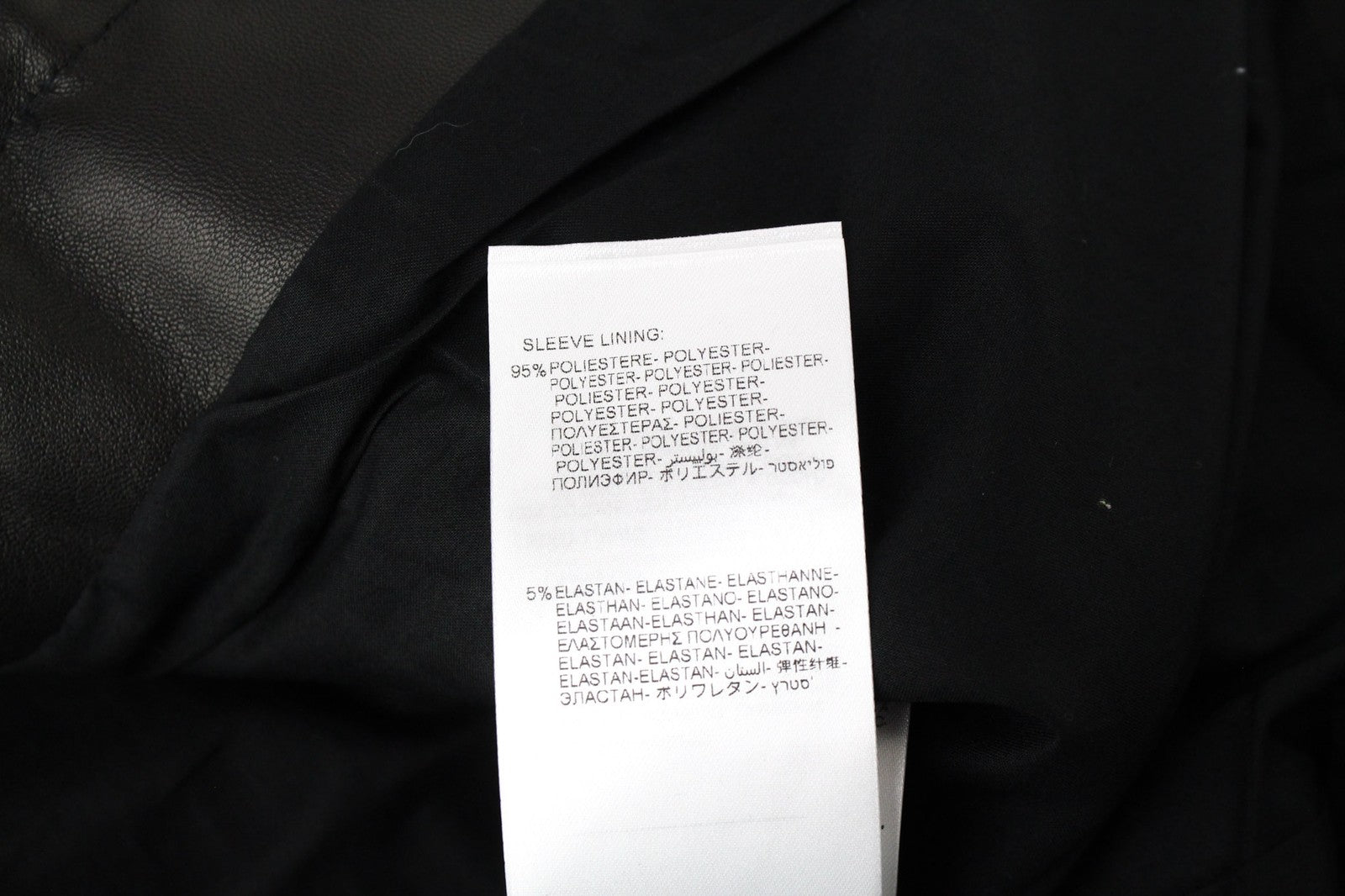 REPLAY Women's Moto Jacket L Black Zip-Up Short Lambskin Leather Lined Style