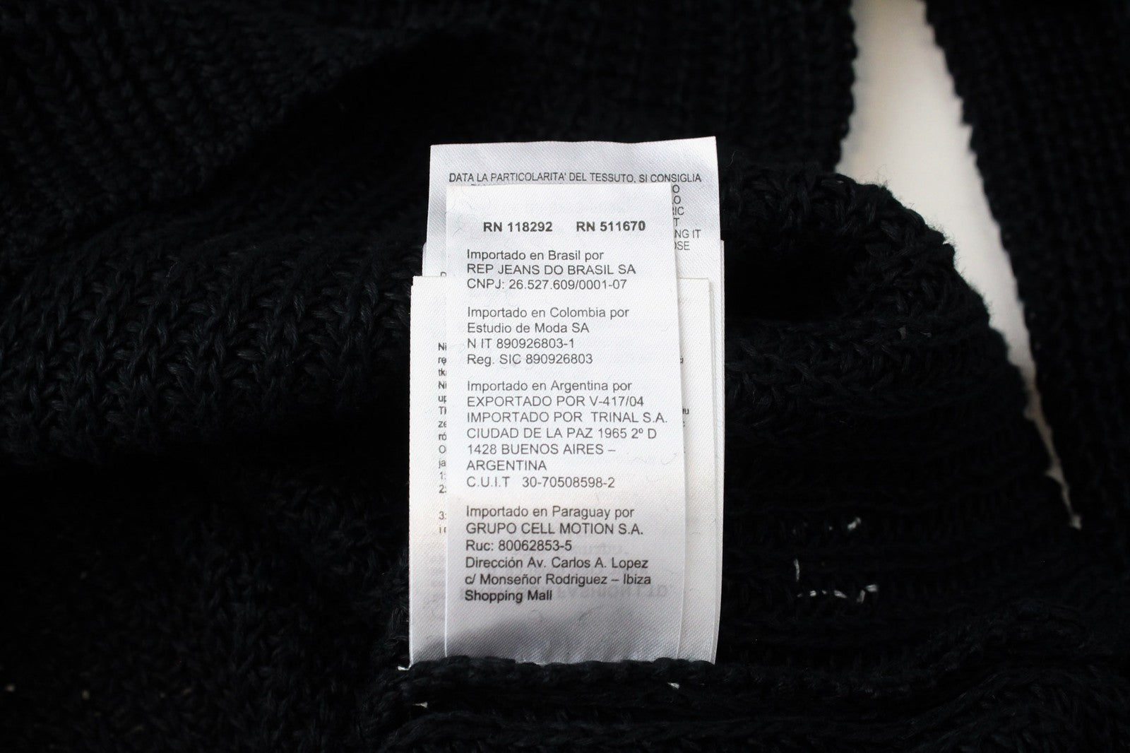 REPLAY Women's Jumper L Ribbed Chunky Crew Pure Linen Sweater Black Knitwear