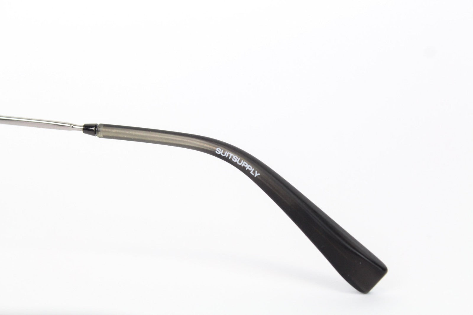 SUITSUPPLY Men's Sunglasses One Size Polarized Square Black Pattern Classic