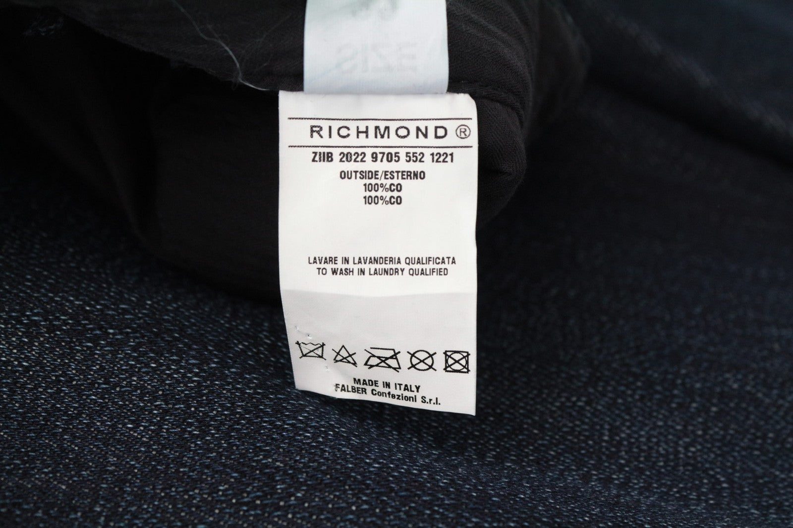 RICHMOND vyriški džinsai W32, grynos medvilnės, mėlyni, 5 kišenių, laisvalaikio, įprasto kirpimo 