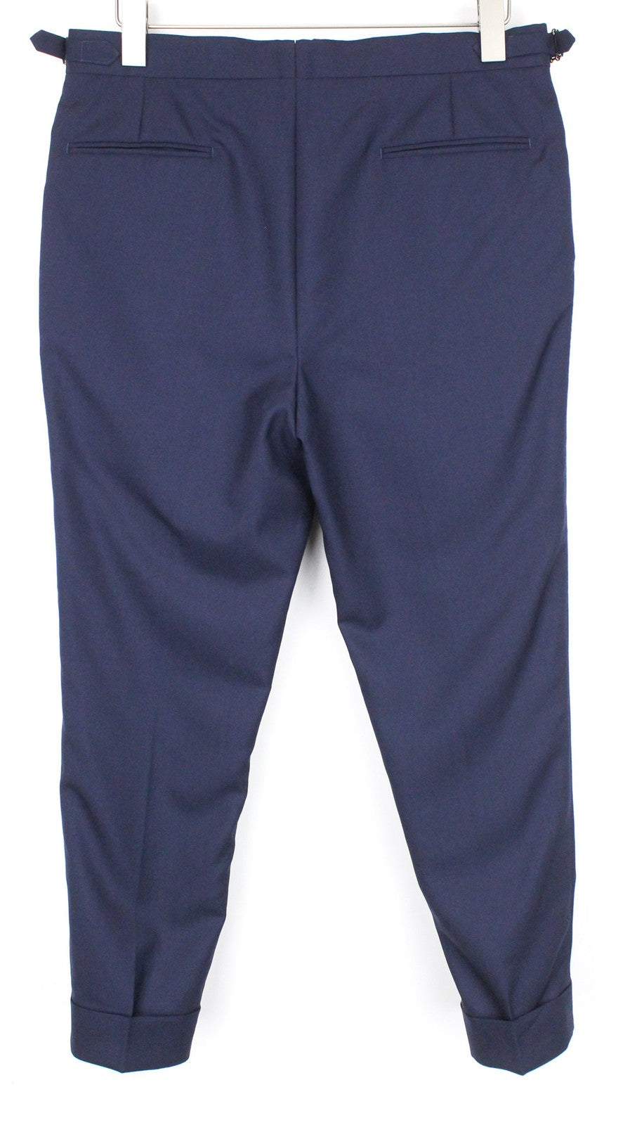 SUITSUPPLY La Spalla UK36R Blue Wool Suit 2Pc Double-Breasted Pleated