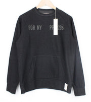 REPLAY Men's Sweatshirt M Grey Pullover Cotton Blend Long Sleeve Pocket