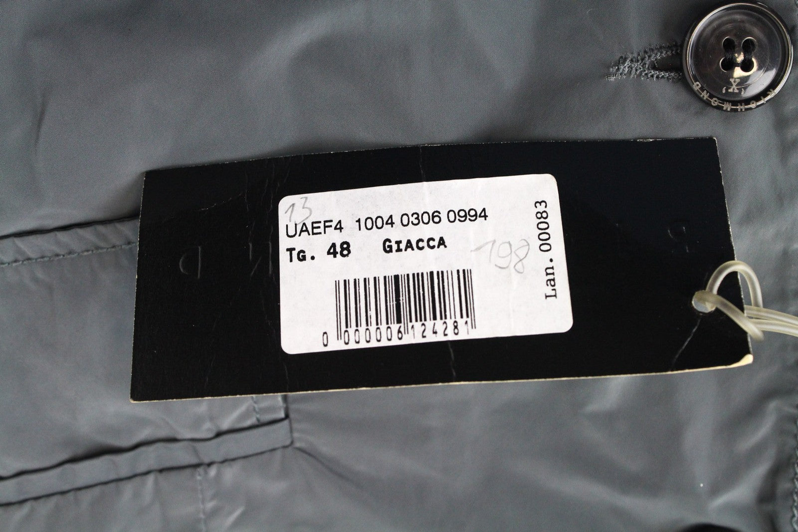 RICHMOND Men's Jacket IT48 Grey 2-Button Unlined Designer Lightweight