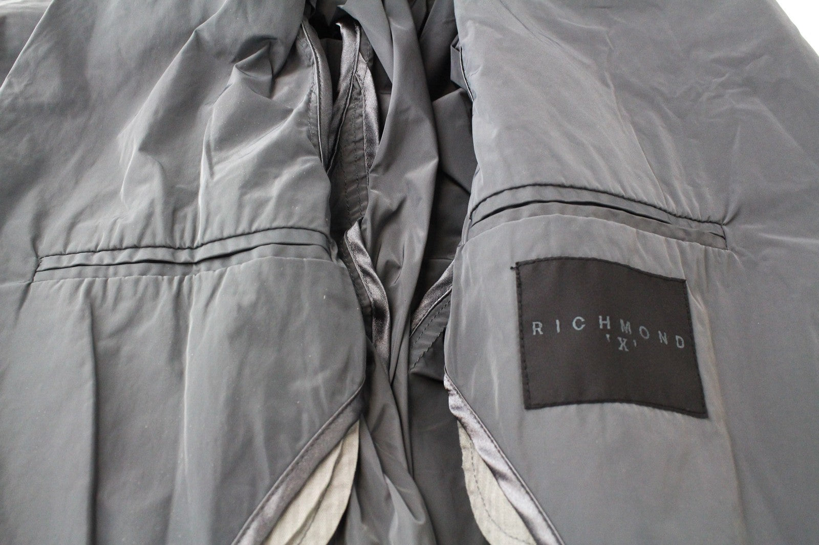 RICHMOND Men's Jacket IT48 Grey 2-Button Unlined Designer Lightweight