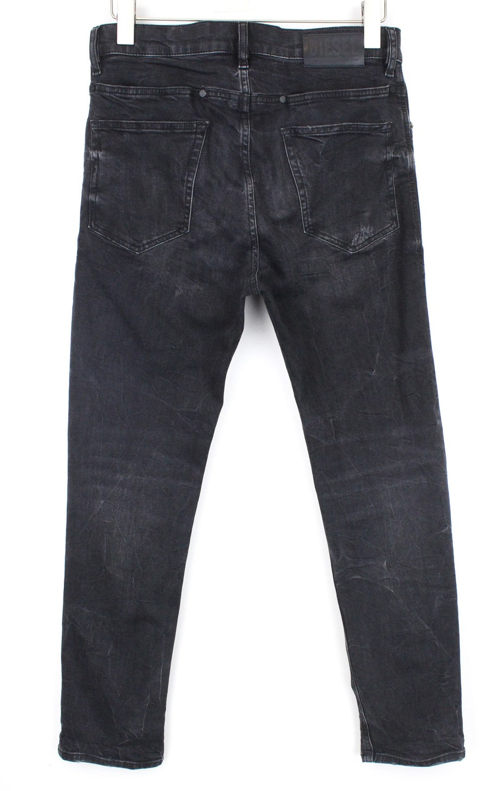 DIESEL D-Eetar 069DV Men's Jeans W29/L32 Black Tapered Distressed Stretch