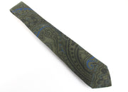 SUITSUPPLY Men's Tie Green Wool Silk Pattern Pointed ~150x8cm Formal Wear
