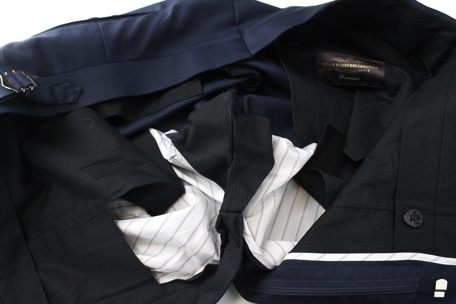 SUITSUPPLY La Spalla UK46S Men's Blue Wool Suit 2Pc Classic Single-Breasted