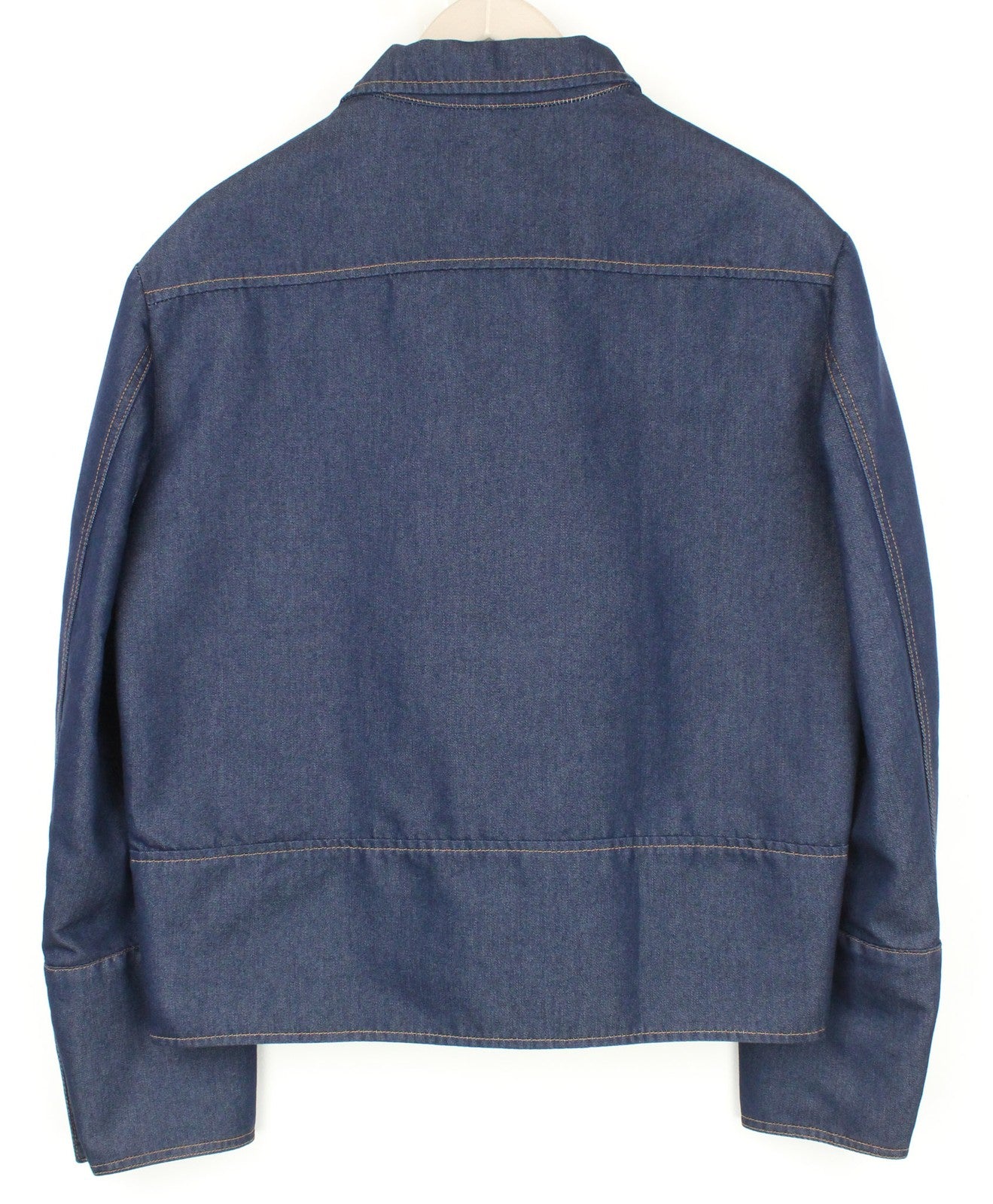 RICHMOND Men's Jacket IT50 Blue Denim Look Designer Cotton Blend Unlined