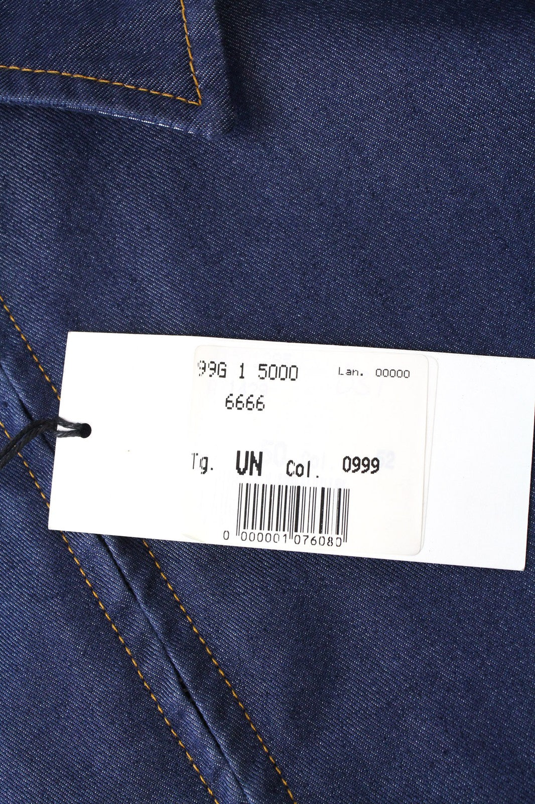 RICHMOND Men's Jacket IT50 Blue Denim Look Designer Cotton Blend Unlined