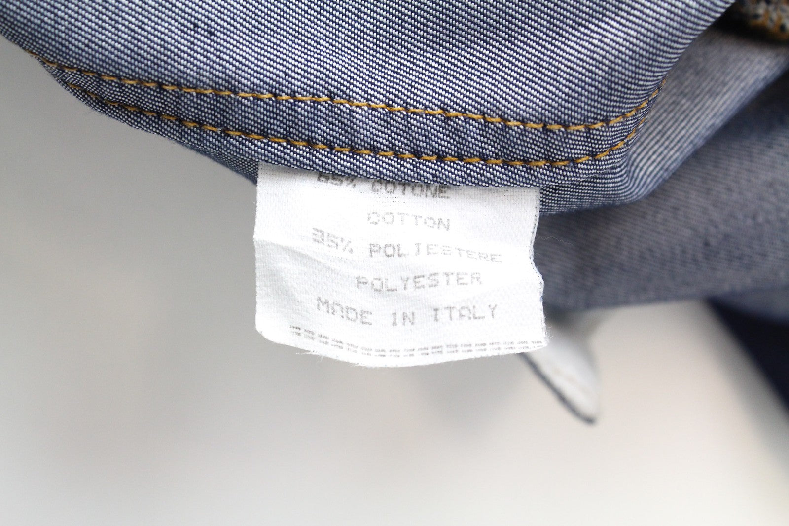 RICHMOND Men's Jacket IT50 Blue Denim Look Designer Cotton Blend Unlined