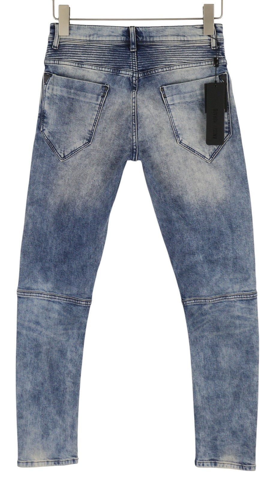 ANTONY MORATO Racer Men Jeans W28 Washed Blue Super Skinny Fit Stretch Zip Fy