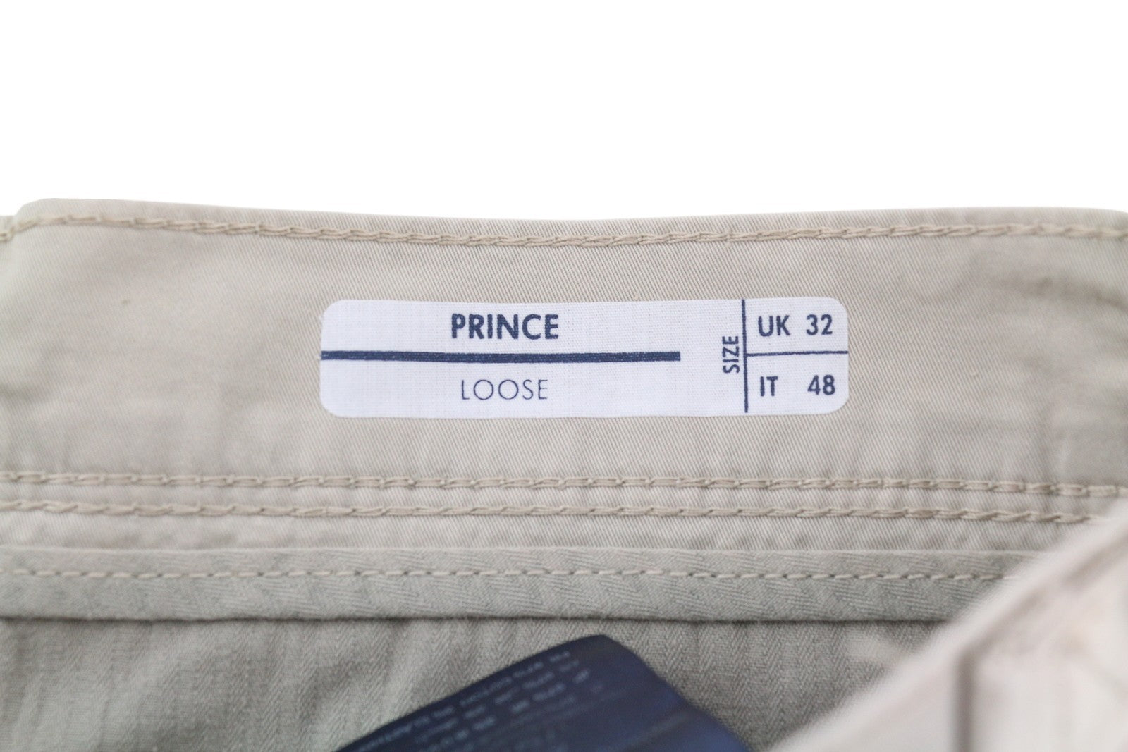 ANTONY MORATO Prince Men Trousers W32 Beige Chino Loose Fit Button Fly Light