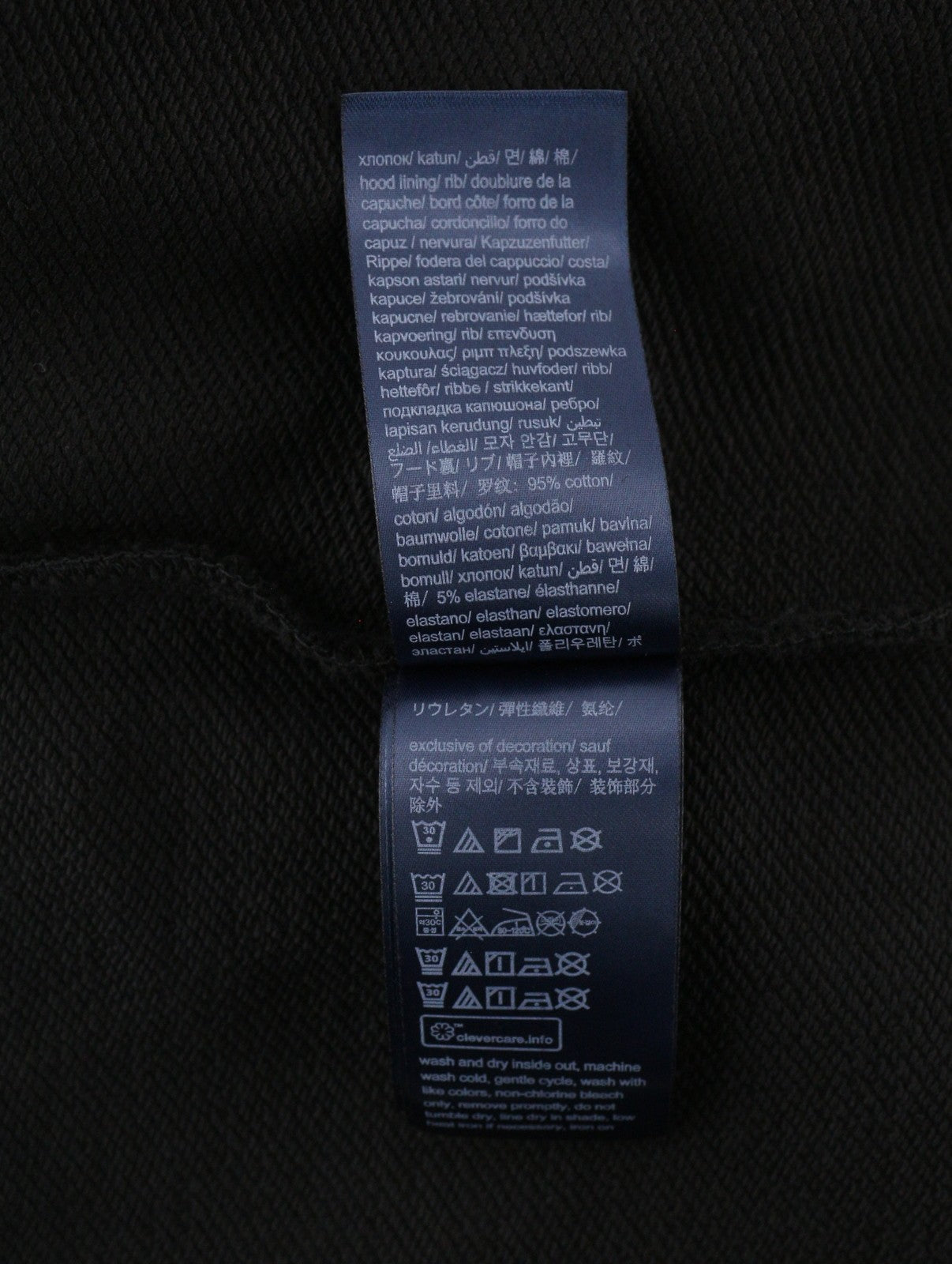 TOMMY HILFIGER Reg Entry Graphi Men Hoodie L Black Kangaroo Pocket Pullover