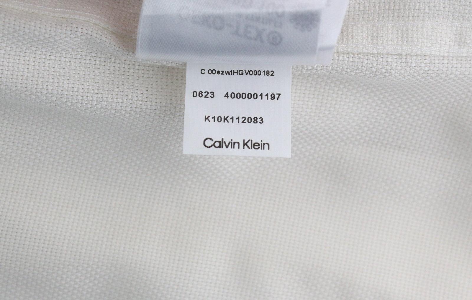 CALVIN KLEIN Tructure Solid Slim Men Formal Shirt 40 L White Button-Up Cutaway