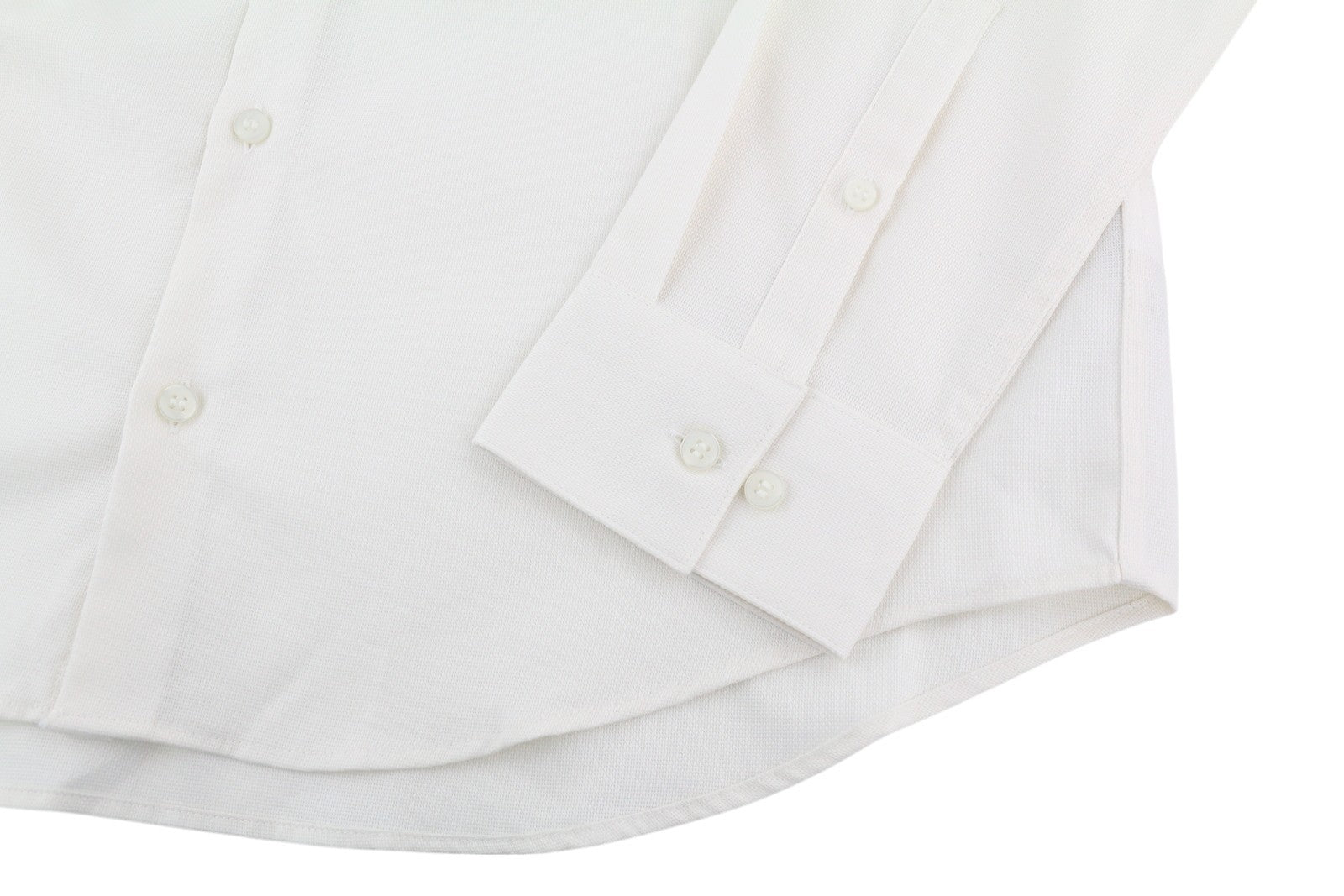 CALVIN KLEIN Tructure Solid Slim Men Formal Shirt 40 L White Button-Up Cutaway