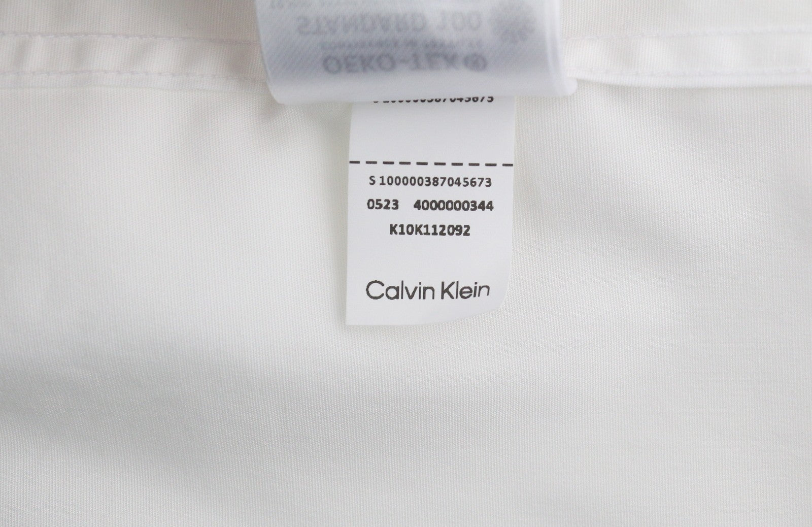 CALVIN KLEIN Evening Tuxedo Slim Men Formal Shirt 40 L White Button-Up Cutaway