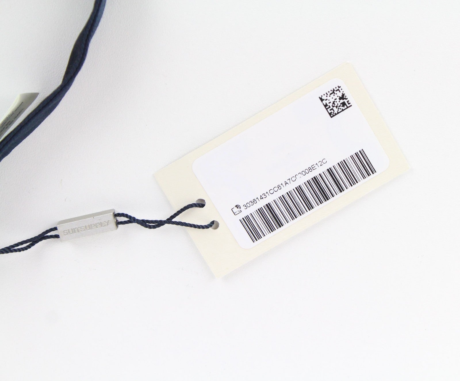 SUITSUPPLY Men's Bowtie 93x7.4 cm Blue Silk Pre-Tied Formal Classic Tie