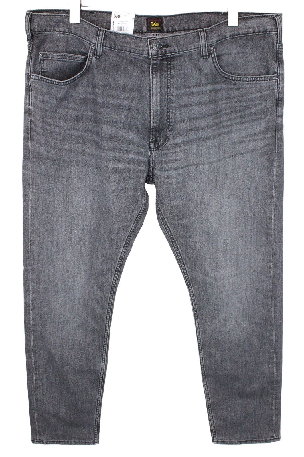 LEE Rider Men's Jeans W40/L32 Slim Grey Stretch Denim Washed Casual Fit