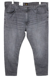 LEE Rider Men's Jeans W40/L32 Slim Grey Stretch Denim Washed Casual Fit
