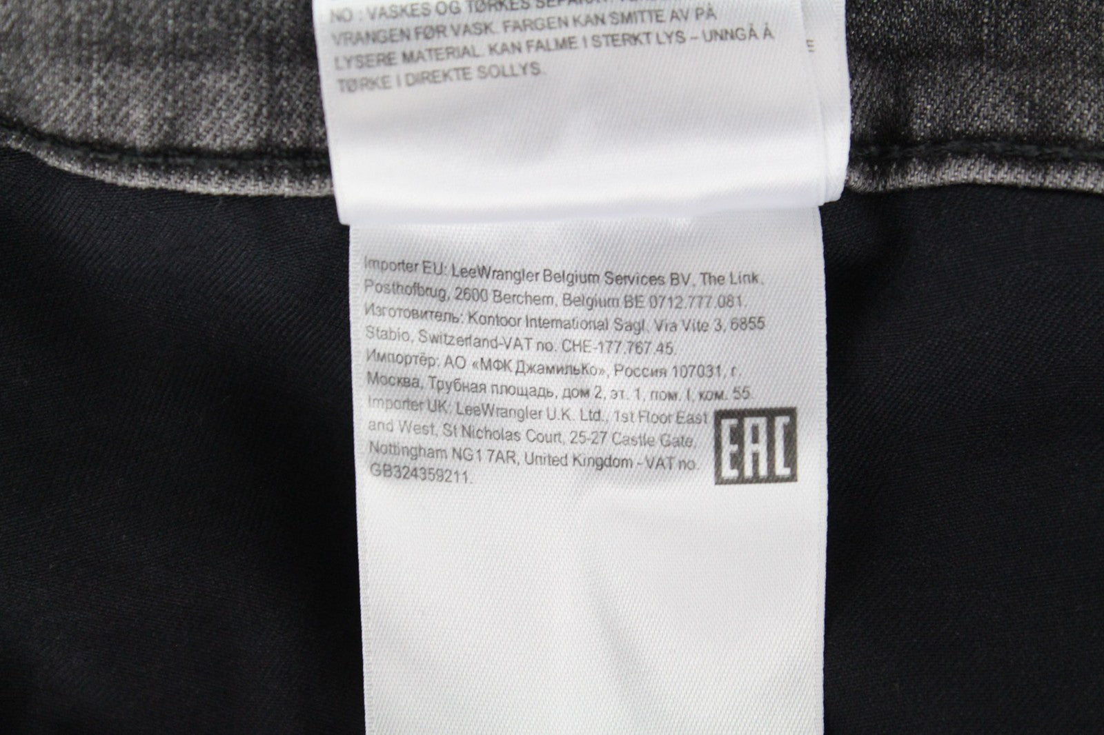 LEE Rider Men's Jeans W40/L32 Slim Grey Stretch Denim Washed Casual Fit