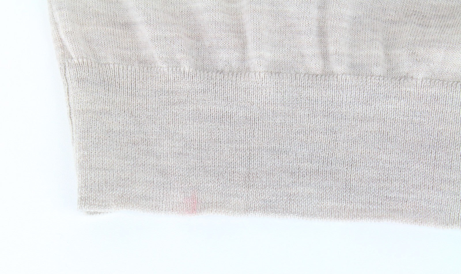 SUITSUPPLY Men's S Pullover Beige Merino Wool Long Sleeve Knit Jumper