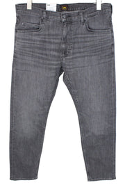 LEE Rider Men's W33/L32 Grey Stretch Faded Denim Slim Fit Casual Jeans