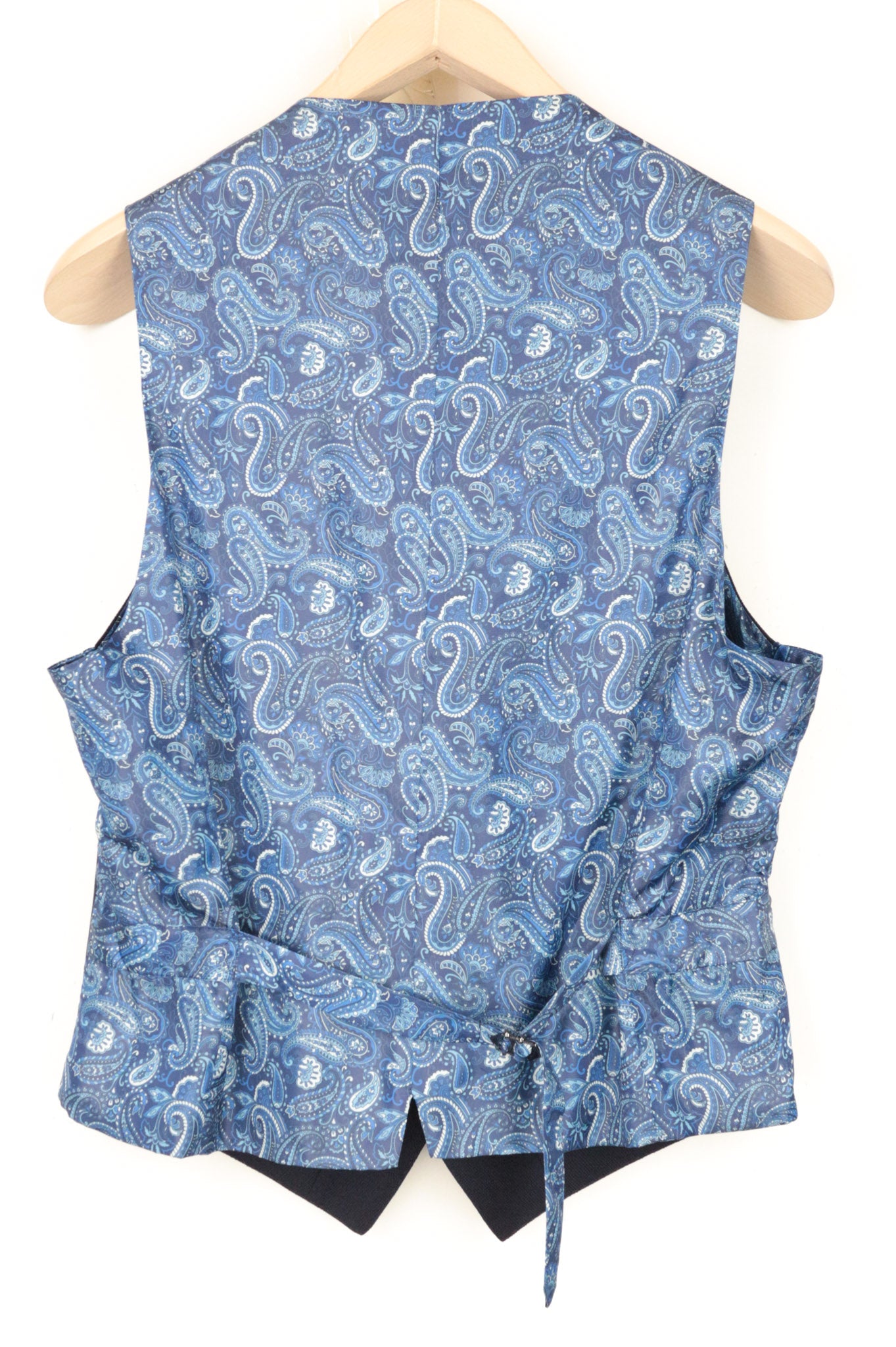 SUITSUPPLY Havana Men's UK38S 3-Piece Blue Slim Fit Wool Stretch Suit