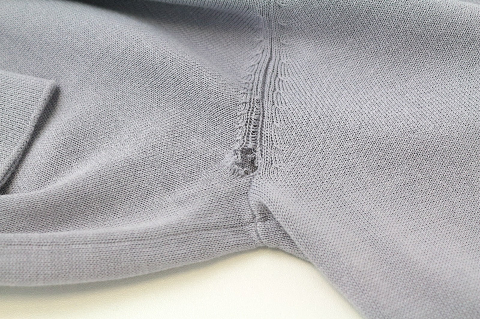 SUITSUPPLY Men's Jumper S Lilac Cotton Silk Blend Slim Fit Crew Sweater