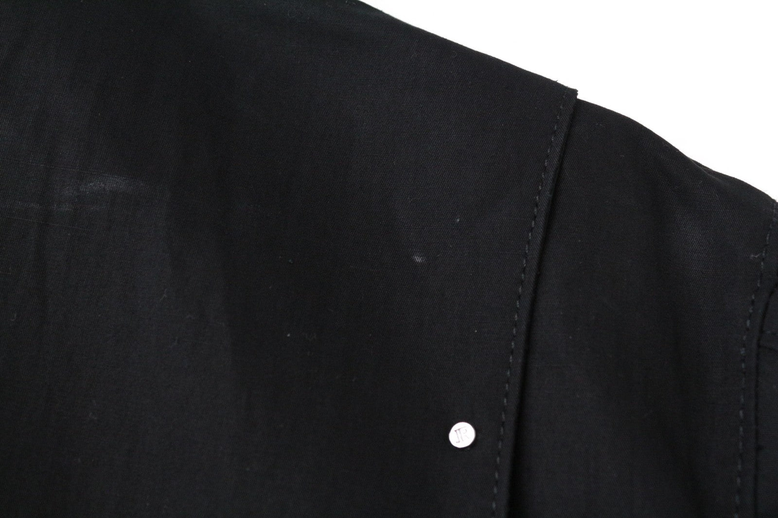 JOHN RICHMOND Men's Jacket 48 Black Single-Breasted Lightweight Cotton