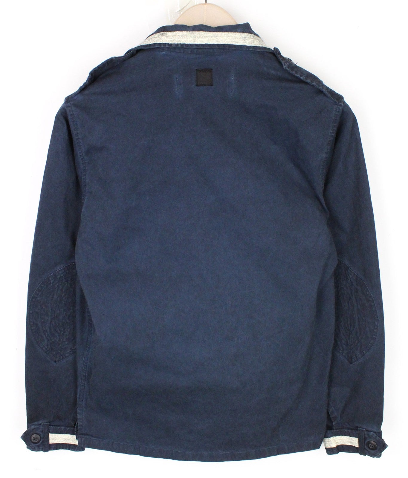 REPLAY Men's Jacket M Blue Cotton Lightweight Single-Breasted Stretch