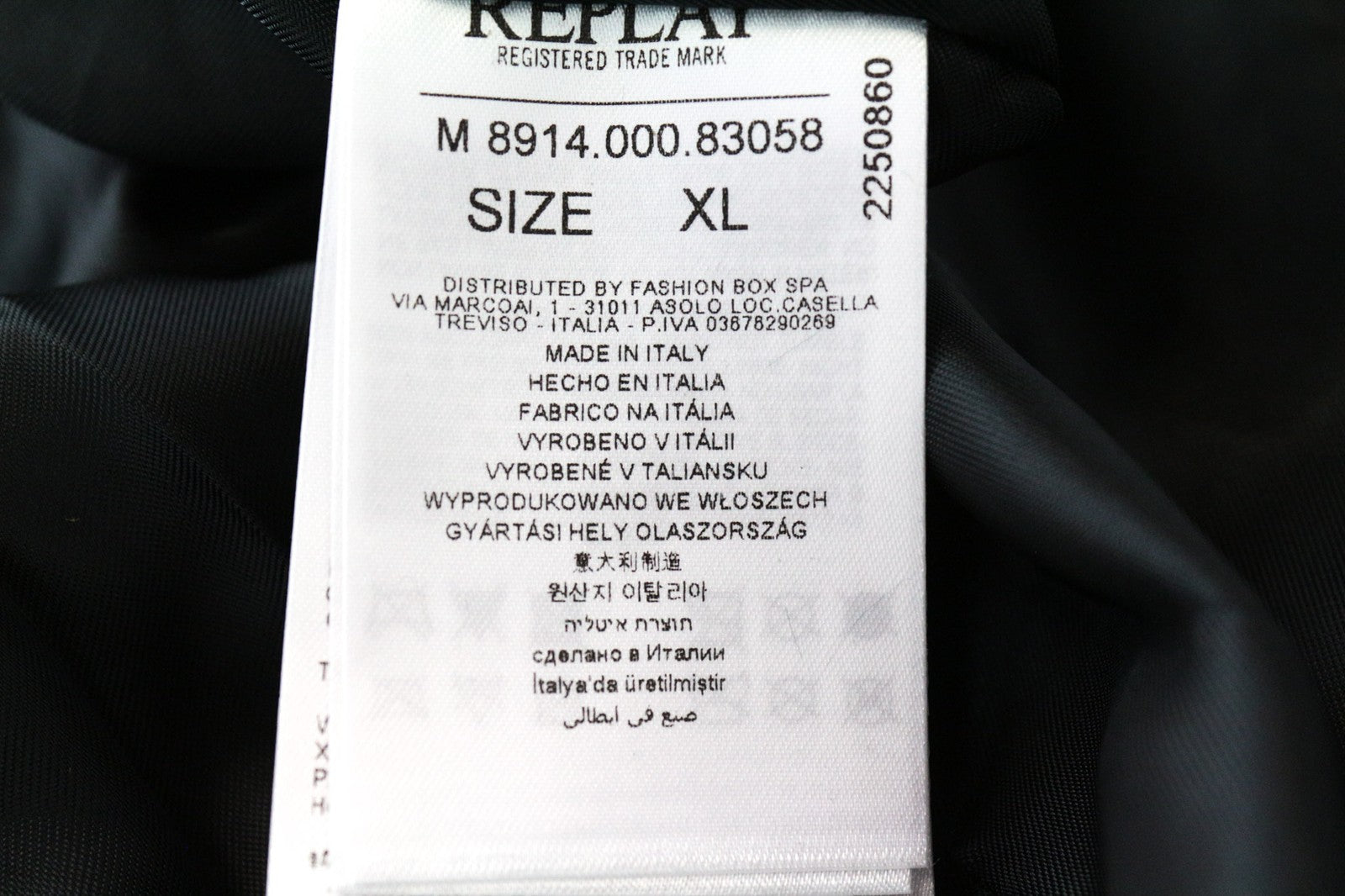 RICHMOND Men's Jacket XL Brown Goat Skin Zipped Belted Single-Breasted