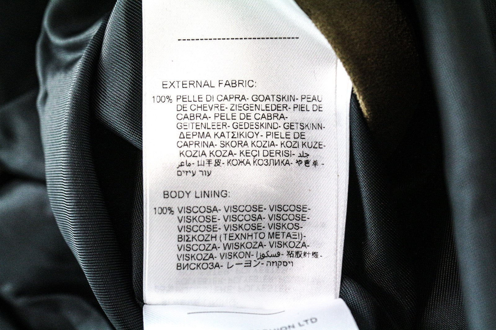 RICHMOND Men's Jacket XL Brown Goat Skin Zipped Belted Single-Breasted