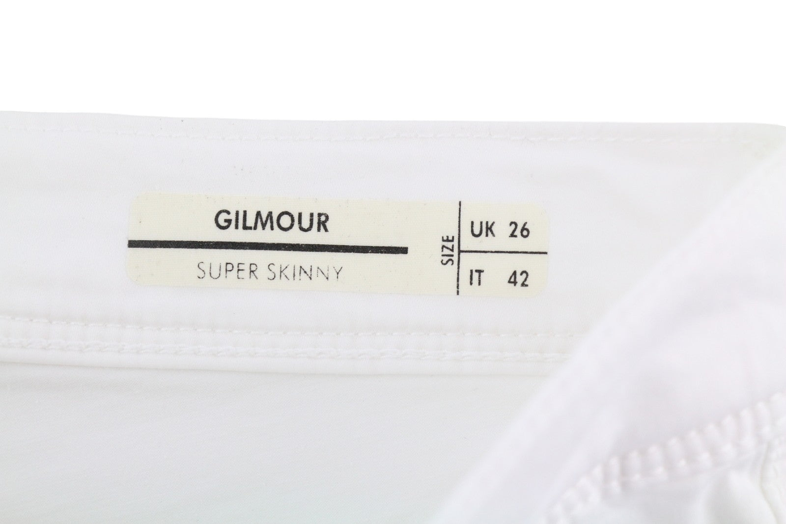 ANTONY MORATO Gilmour Men Trousers W26 White Super Skinny Fit Zipper RRP€130