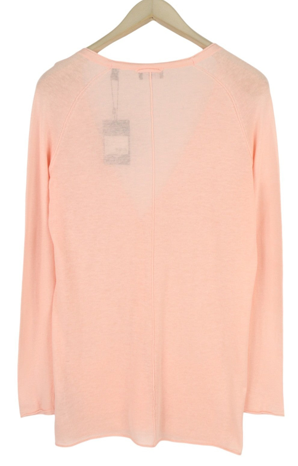 GANT Fine Knit Linen Cardigan Women Jumper S Peach Knit Button V-Neck Stretch