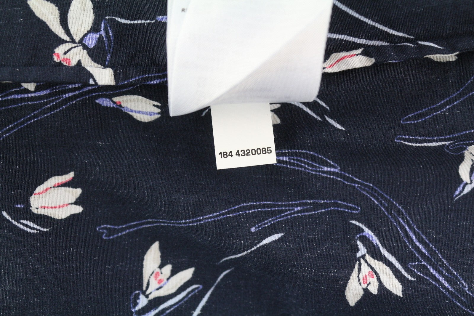 GANT Snowdrop Women Shirt EU34 Dark Blue Floral Print Button-Up Spread Neck