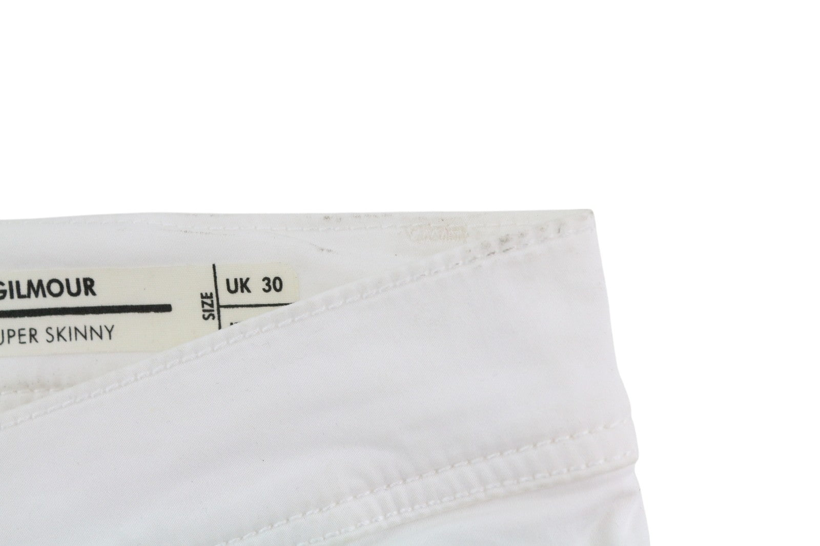 ANTONY MORATO Gilmour Men Trousers W30 White Super Skinny Fit Zipper RRP€130