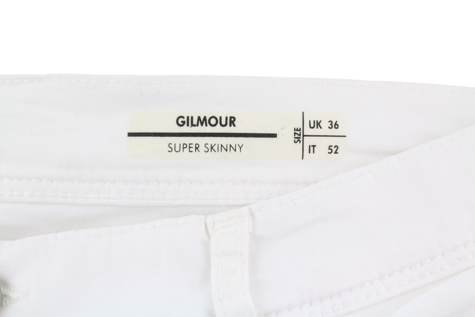 ANTONY MORATO Gilmour Men Trousers W36 White Super Skinny Fit Zip Fly RRP€130