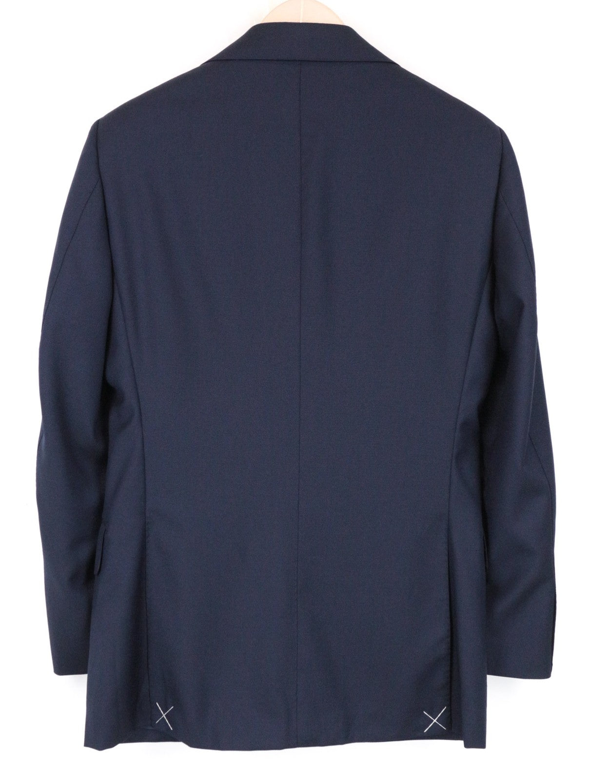 SUITSUPPLY La Spalla Suit Men's UK36R Blue Peak Lapel 2Pc Pure Wool Lined