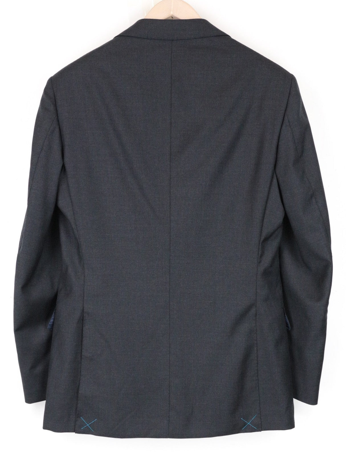 SUITSUPPLY Napoli Suit UK36R Men's 2Pc Slim Melange Wool Dark Grey Formal