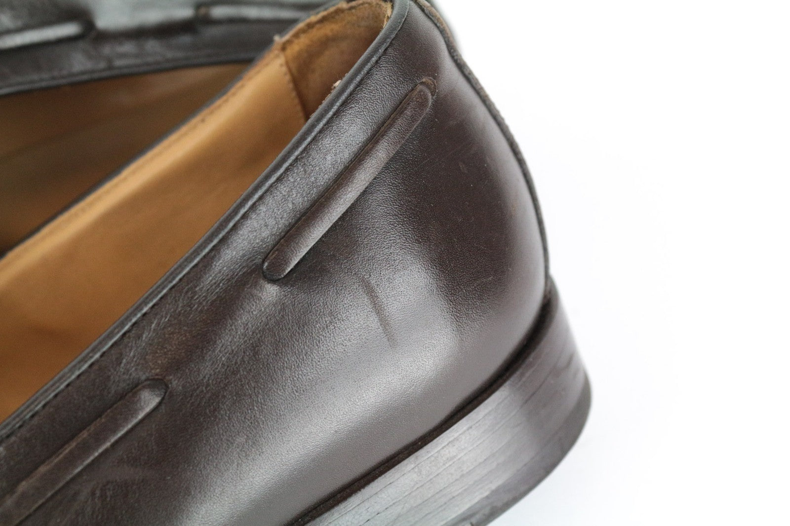 SUITSUPPLY Men's EU41 Brown Tassel Leather Loafers Slip On Classic Casual