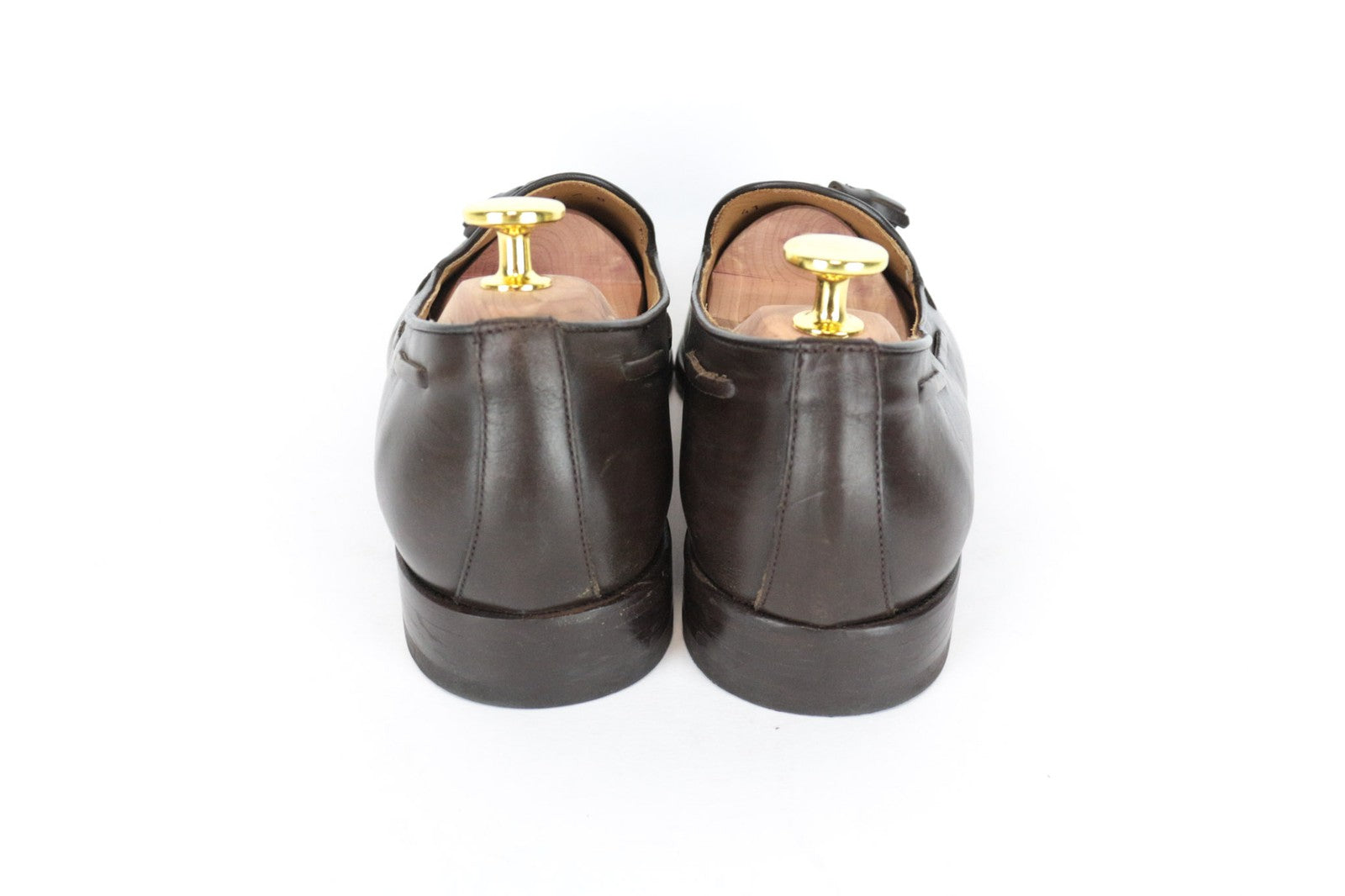 SUITSUPPLY Men's EU41 Brown Tassel Leather Loafers Slip On Classic Casual